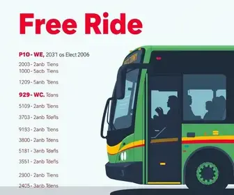 ônibus gratuito no dia das eleições